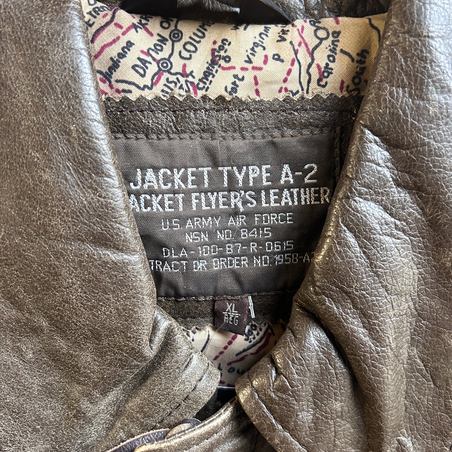 90’s Air Force Leather Jacket