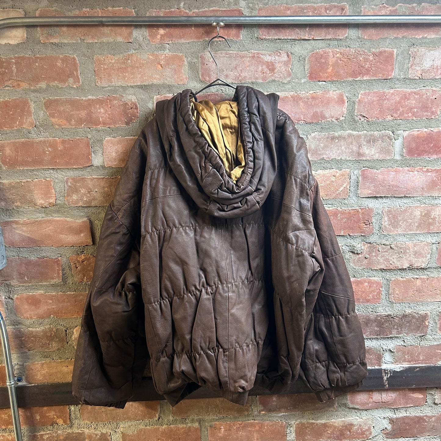 Y2K Hooded Leather Jacket
