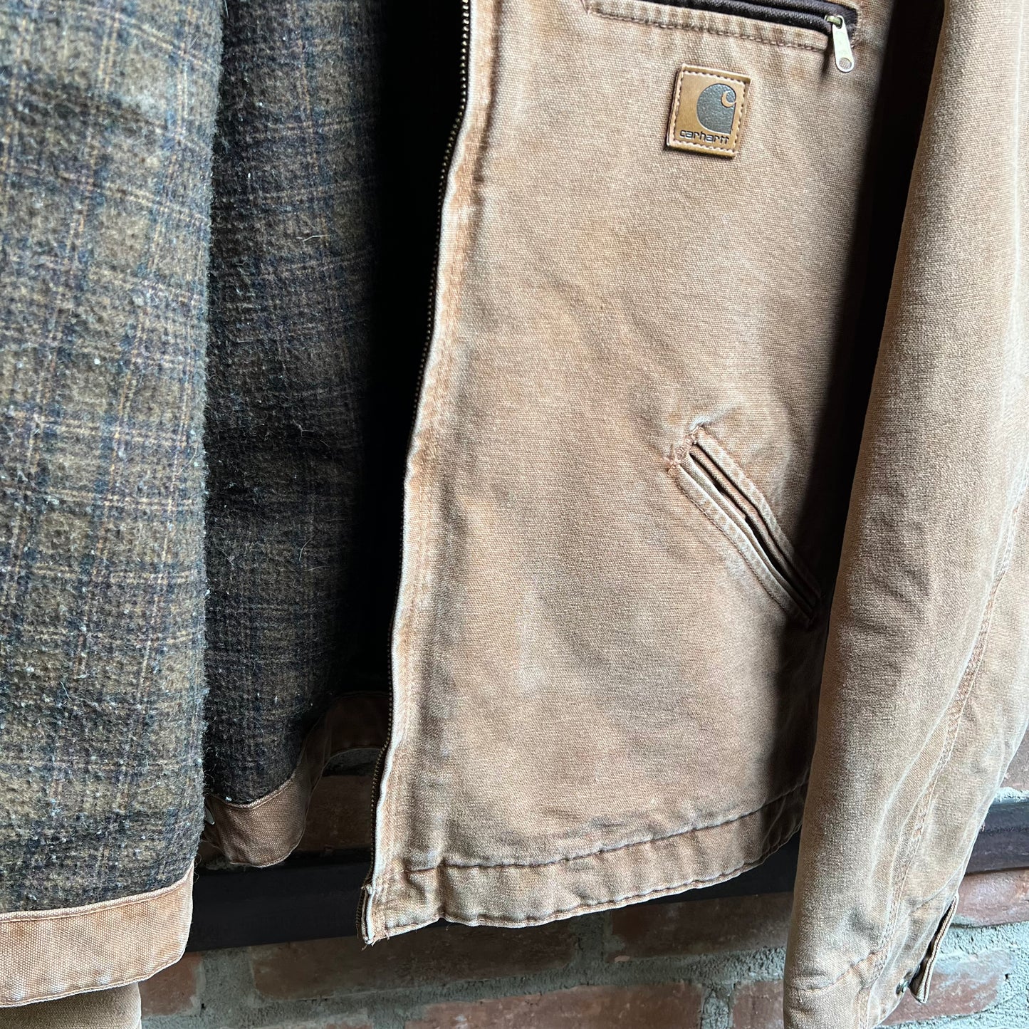 Tan Carhartt Detroit Jacket