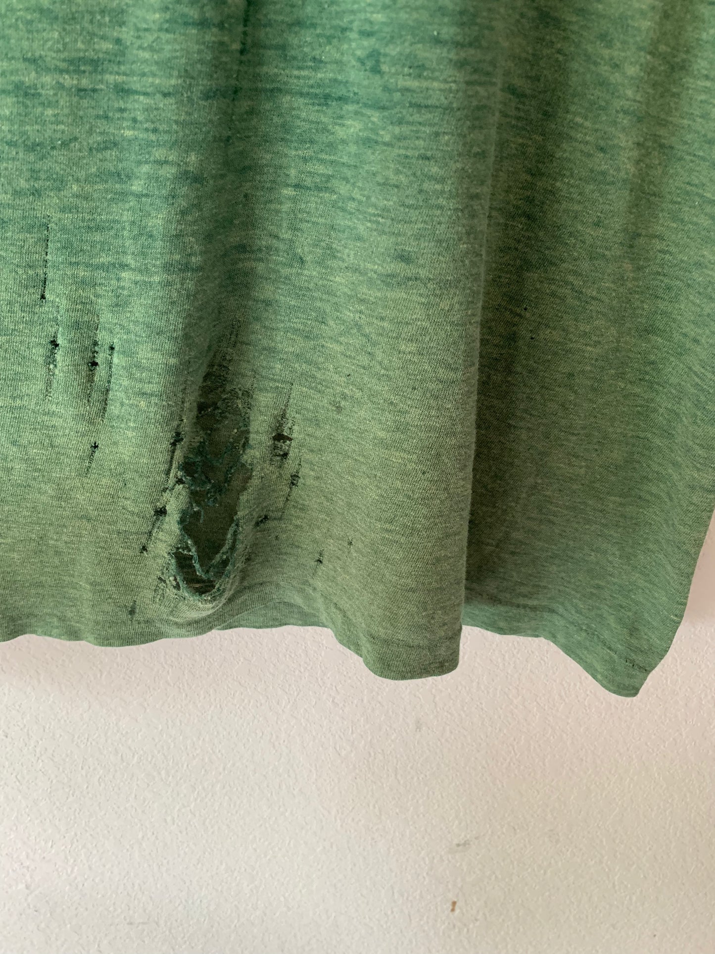 80's Green Distressed Pocket T-Shirt