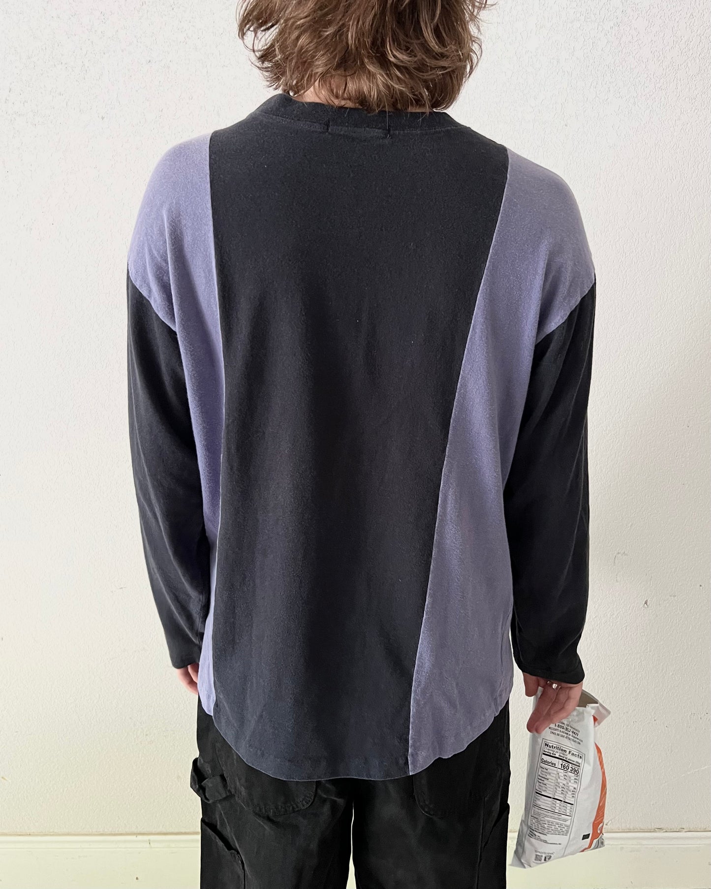 90's Girbaud Color Block Long Sleeve T-Shirt