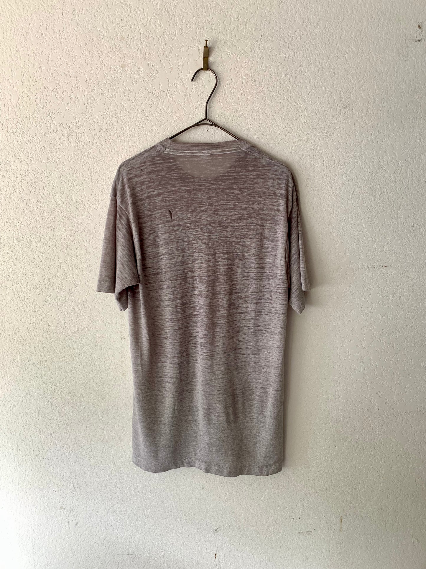 80's Brown/Grey Distressed Pocket T-Shirt