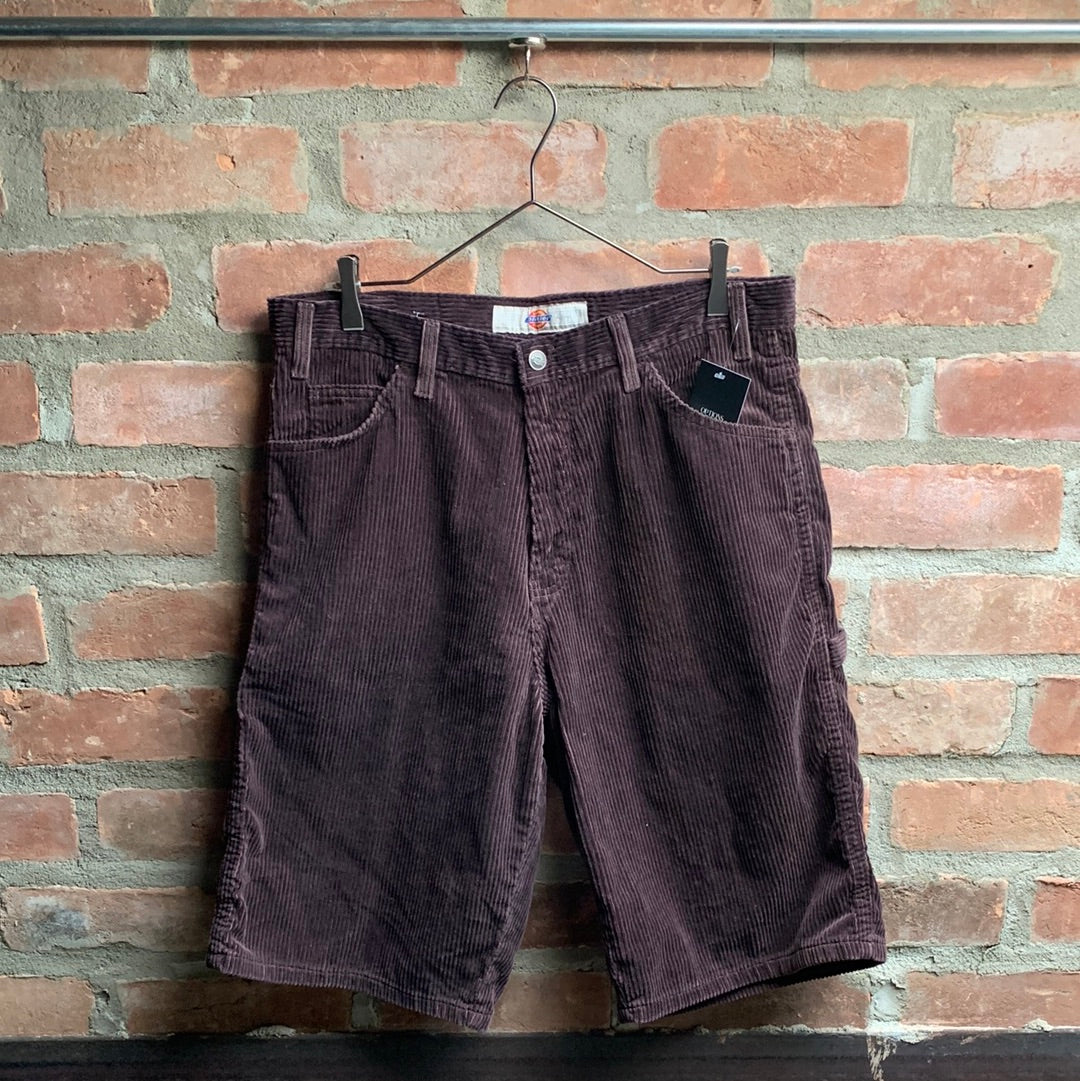 90s Dark Brown Corduroy Shorts
