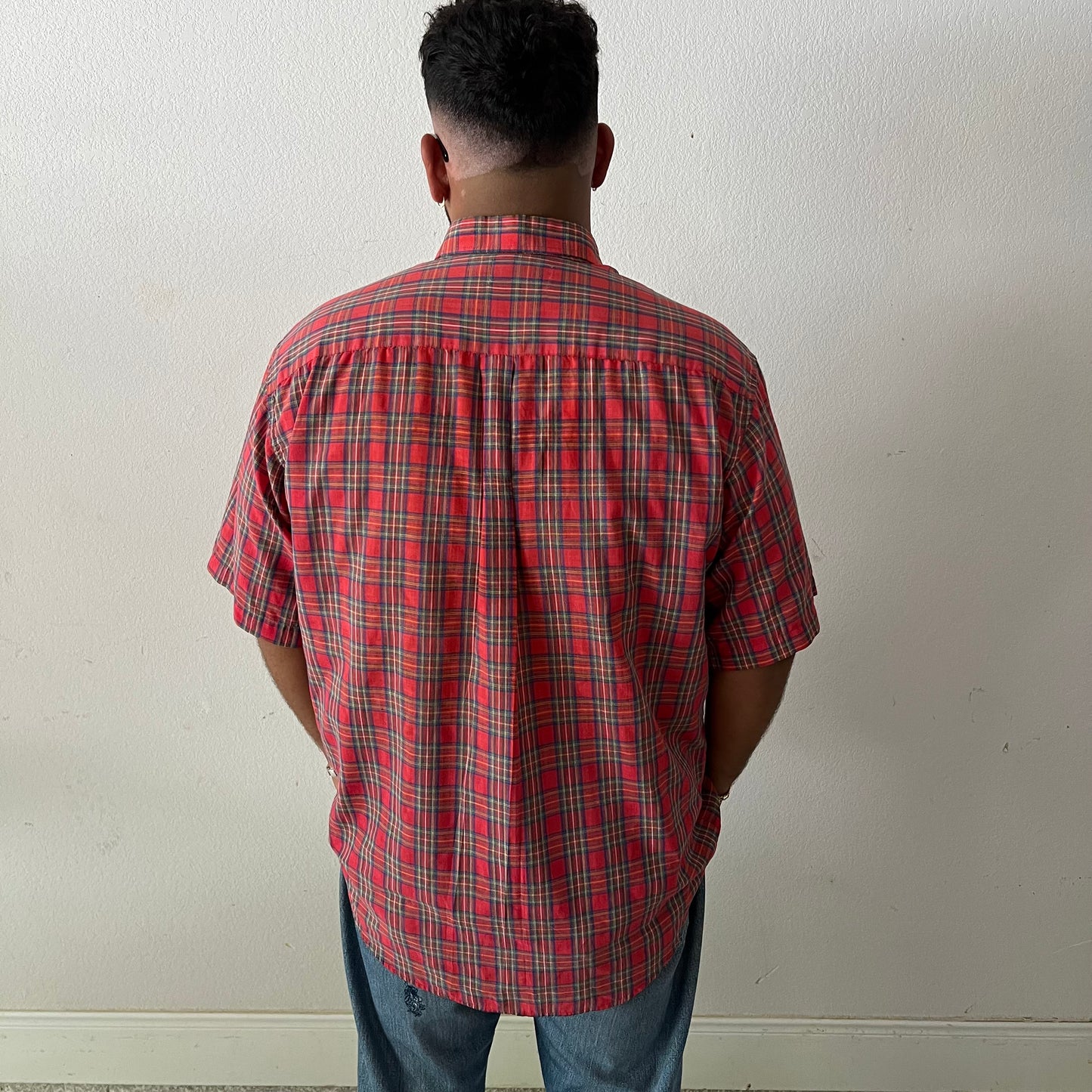 90's Plaid Button Down shirt