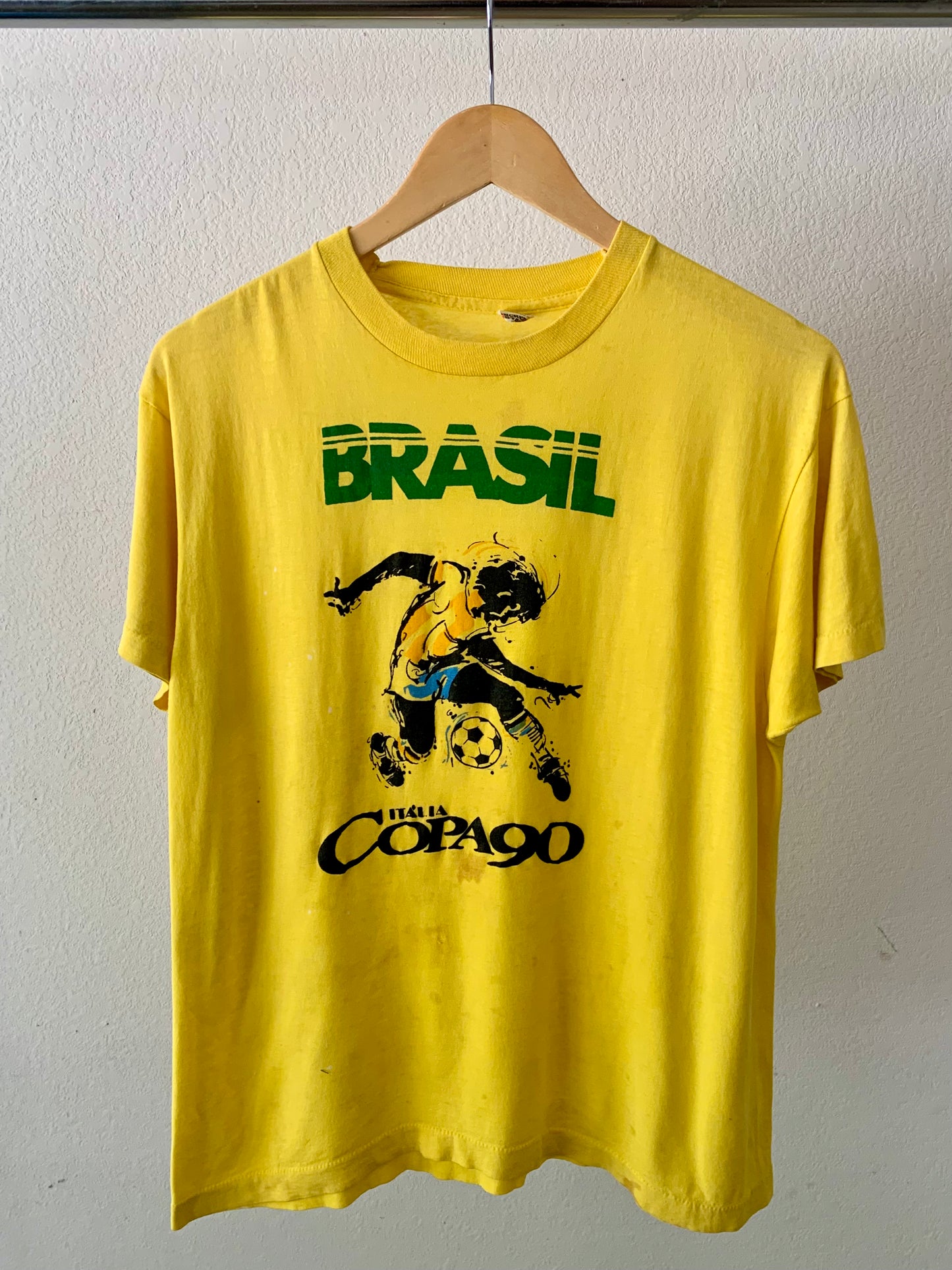Vintage 80's Brazil soccer T-shirt