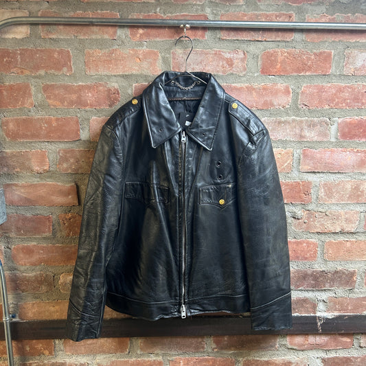 80’s Black Leather Jacket