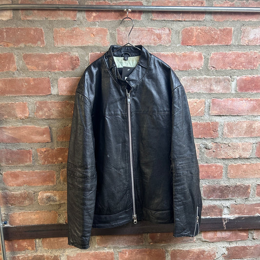 Y2K Leather Moto Jacket