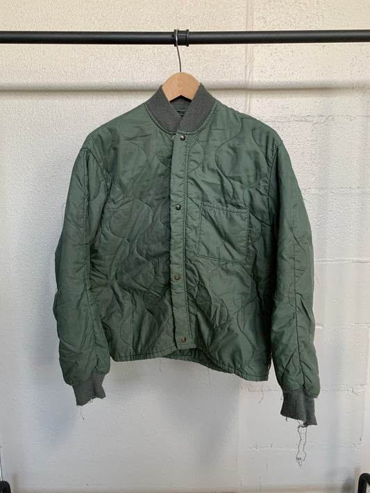 Vintage Quilted Bomber Jacket