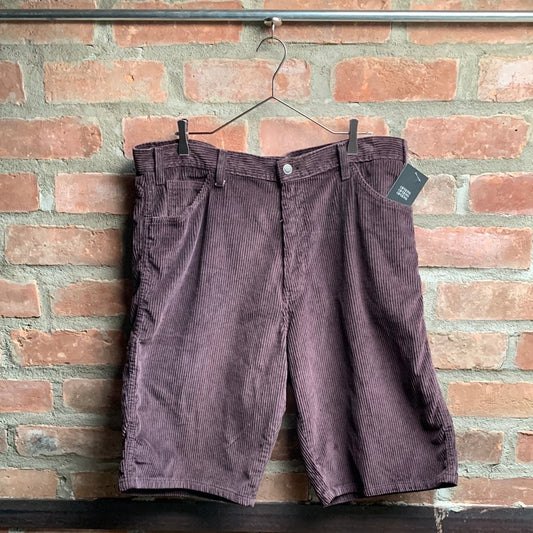 90s Dark Brown Corduroy Shorts