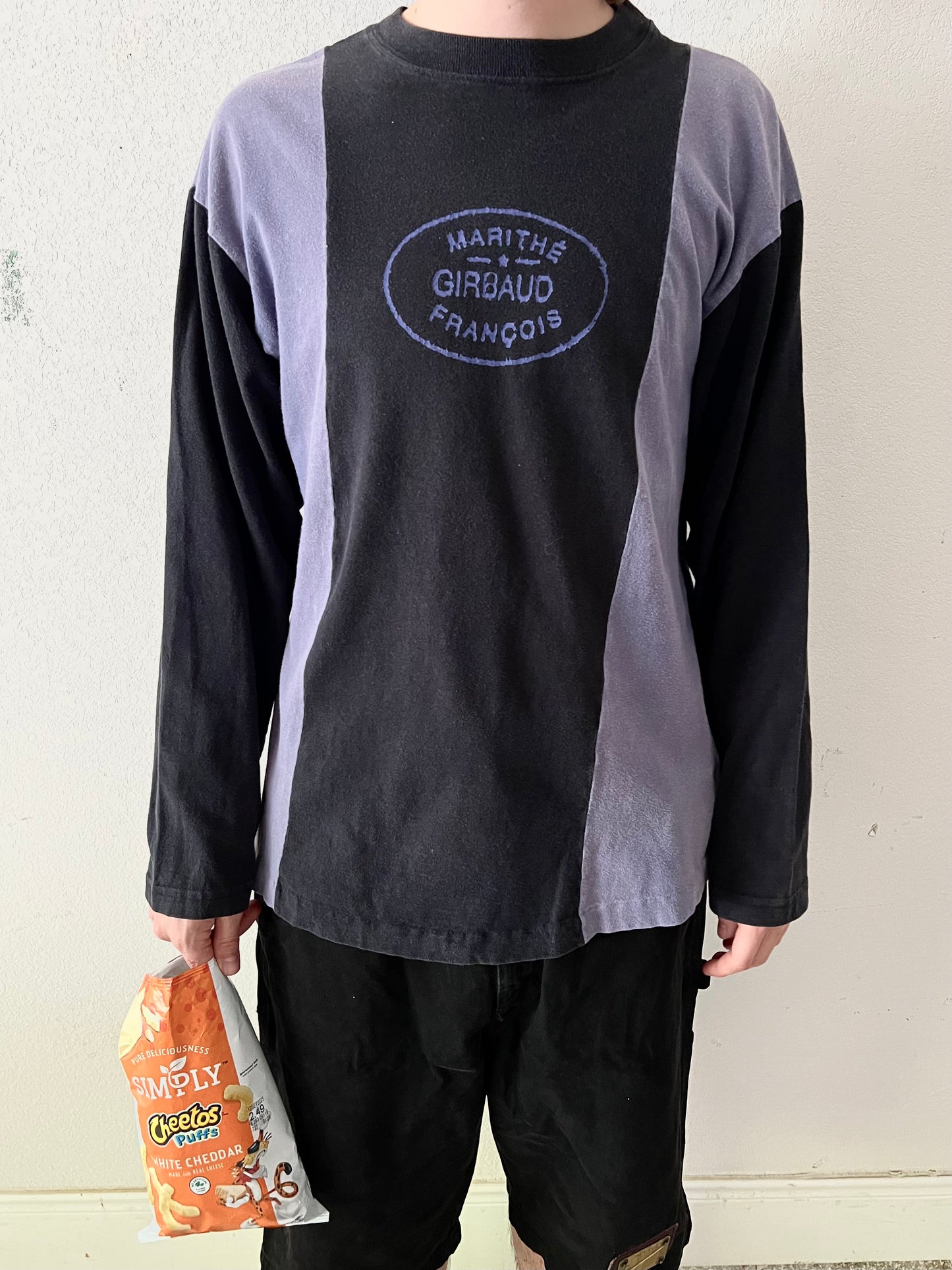 90's Girbaud Color Block Long Sleeve T-Shirt