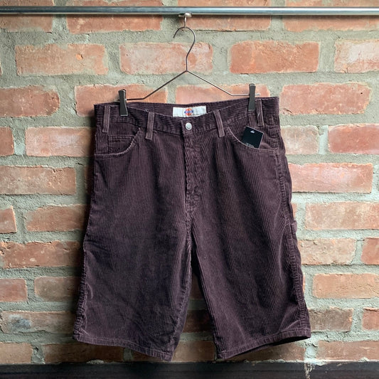90s Dark Brown Corduroy Shorts