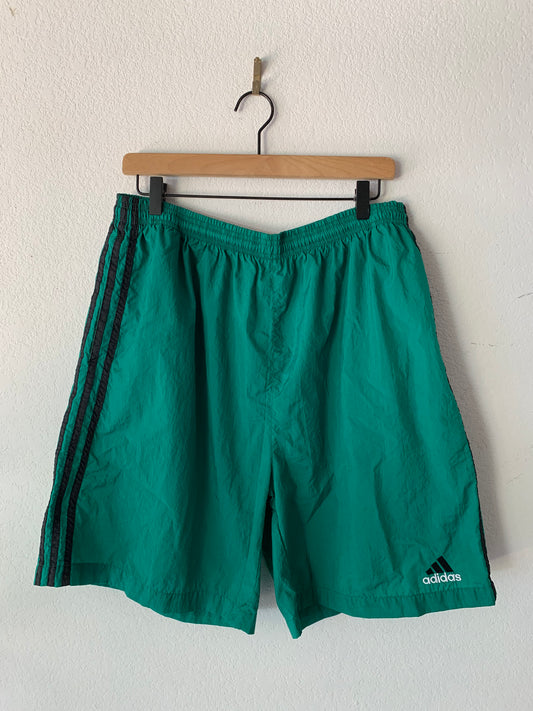 90's Green Athletic Shorts