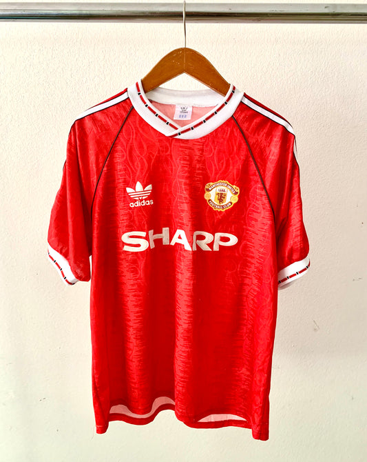 80's Manchester United Flames Soccer Jersey