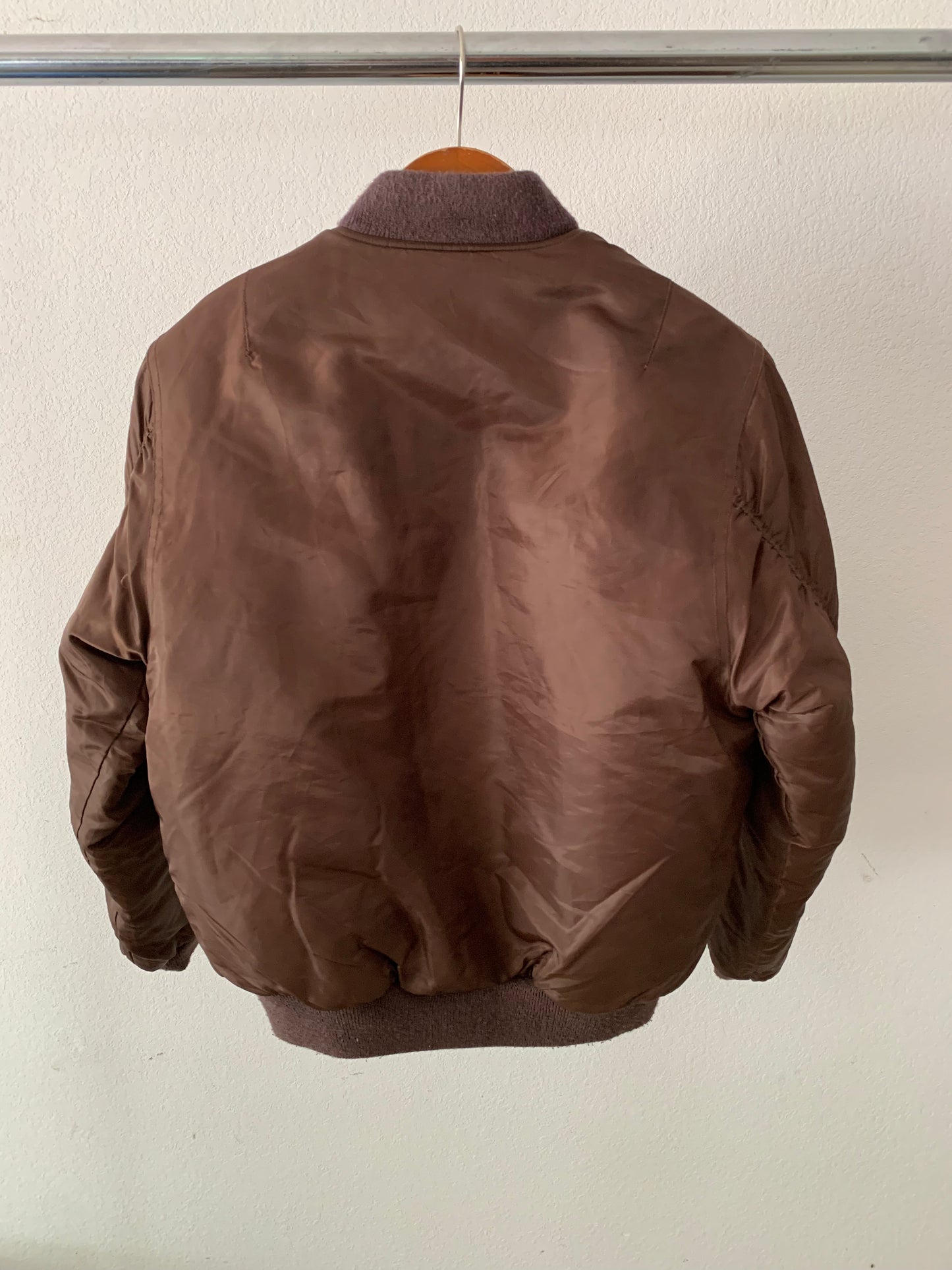 90's Brown Bomber Jacket